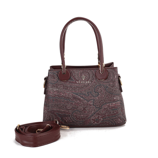 Elegant Paisley Charm Handbag