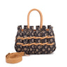 Woven Charm Satchel Bag