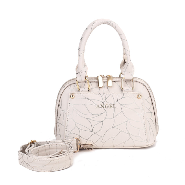 Elegant Printed Top Handle Crossbody Bag