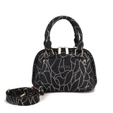 Elegant Printed Top Handle Crossbody Bag