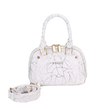 Elegant Printed Top Handle Crossbody Bag