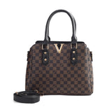 Monarch Check Top-Handle Bag