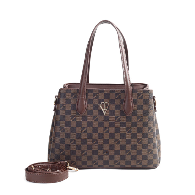 Signature Check Structured Tote