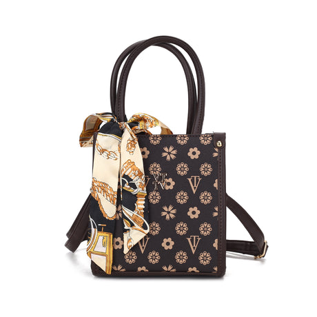 Printed Tote Sling Bag with Scarf