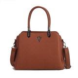 Tri Compartment Classic Handbag