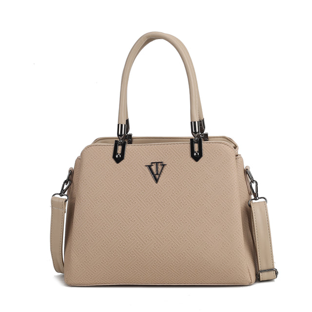 Tri Compartment Classic Handbag