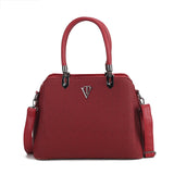 Tri Compartment Classic Handbag