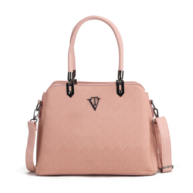 Tri Compartment Classic Handbag