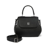 Elegant Structured Top Handle Crossbody Handbag