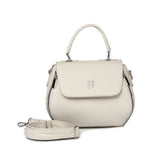 Elegant Structured Top Handle Crossbody Handbag