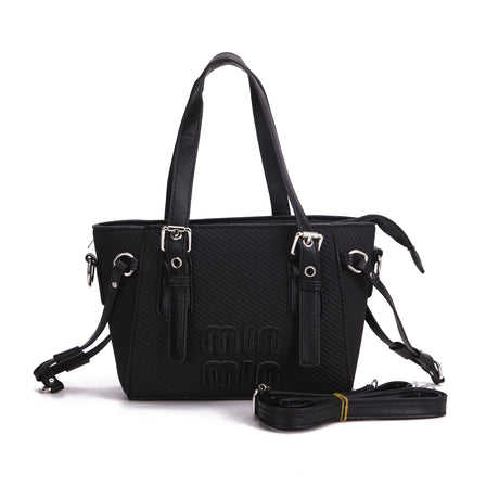 Min Structured Tote Crossbody Bag