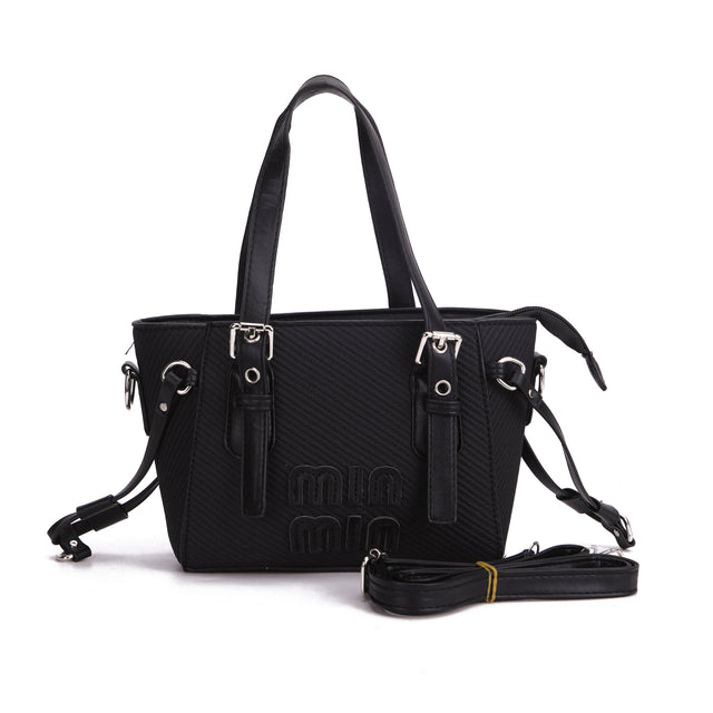 Min Structured Tote Crossbody Bag