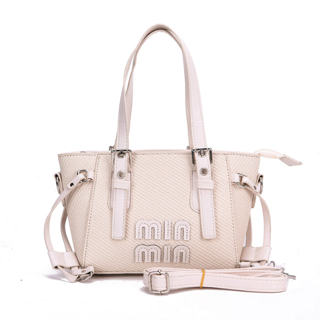 Min Structured Tote Crossbody Bag