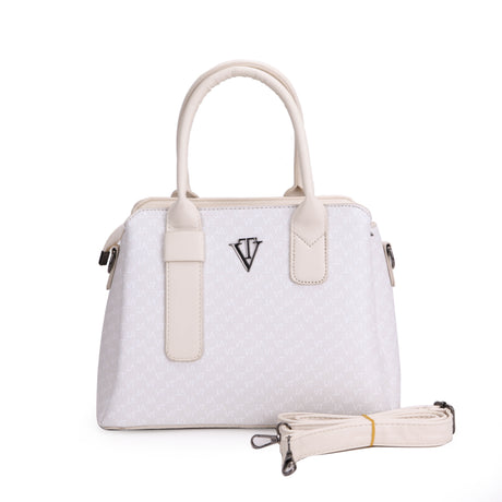 Monogram Structured Top Handle Shoulder Bag