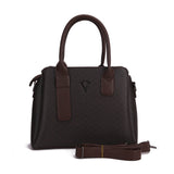 Monogram Structured Top Handle Shoulder Bag