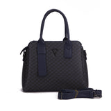 Monogram Structured Top Handle Shoulder Bag