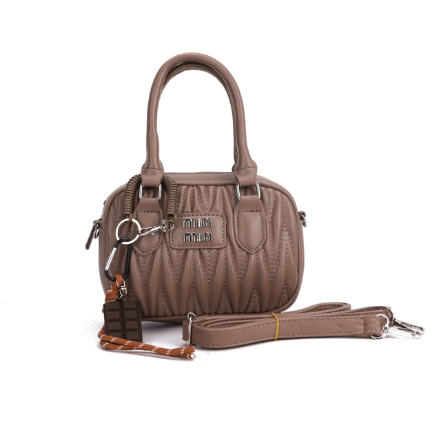 Quilted Top Handle Crossbody Handbag