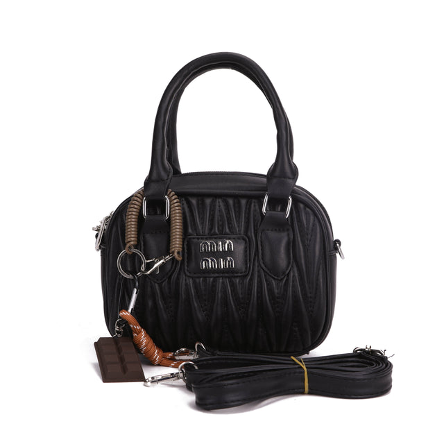 Quilted Top Handle Crossbody Handbag