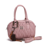 Min Print Quilted Compact Structured Handbag