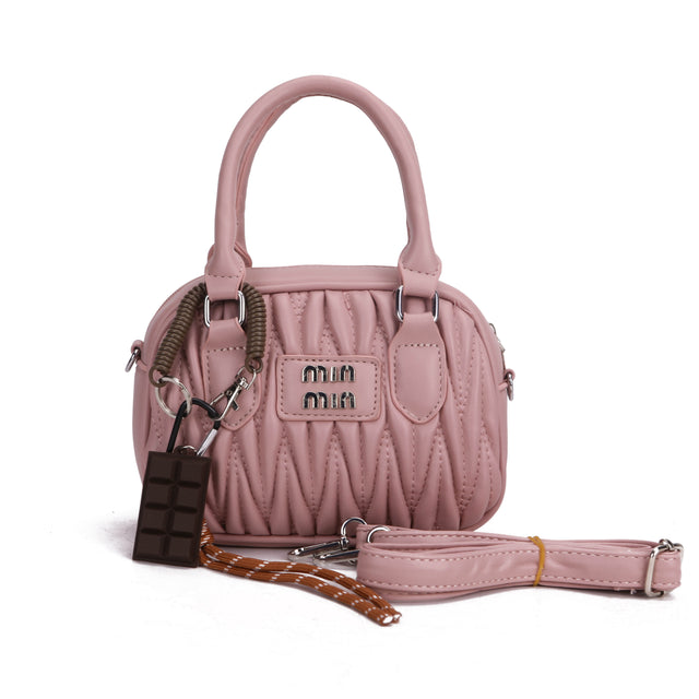 Quilted Top Handle Crossbody Handbag