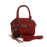 Quilted Top Handle Crossbody Handbag