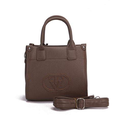 Structured Mini Square Tote Crossbody Handbag