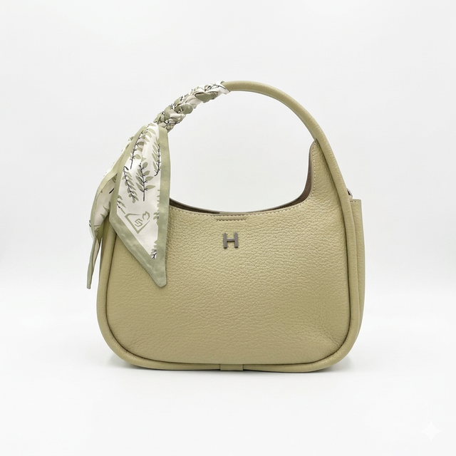 Luna Curve Bag – Scarf Accent Edition