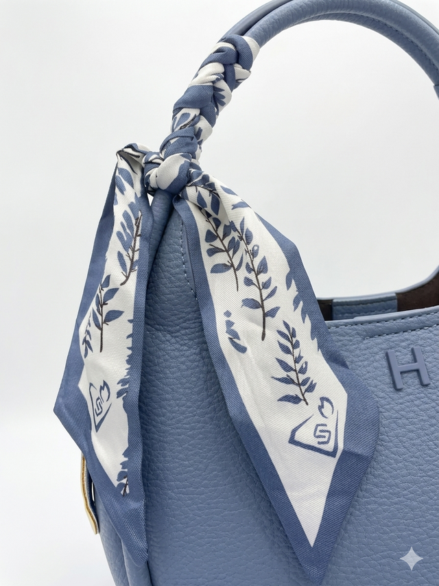 Luna Curve Bag – Scarf Accent Edition