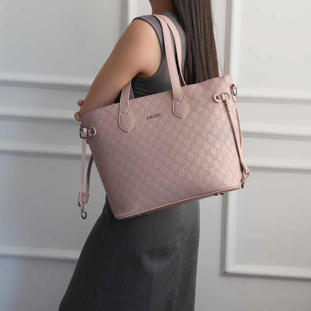 Stylish AG embossed tote bag