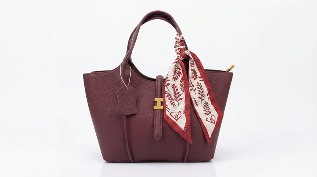 Camille Wide Strap Tote – Scarf Edition