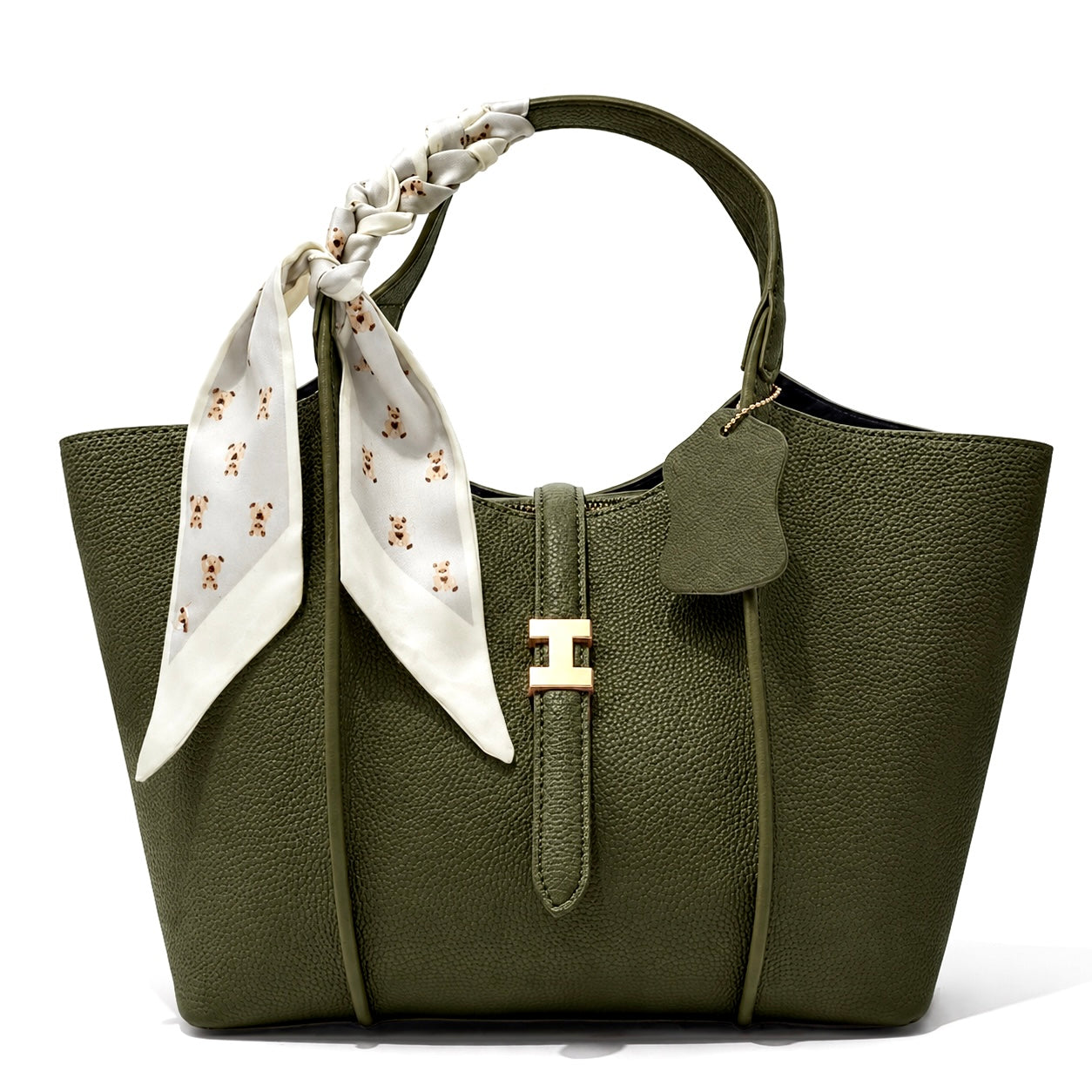 Camille Wide Strap Tote – Scarf Edition