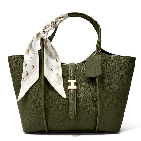 Camille Wide Strap Tote – Scarf Edition
