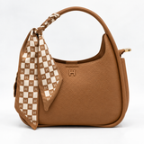 Luna Curve Bag – Scarf Accent Edition