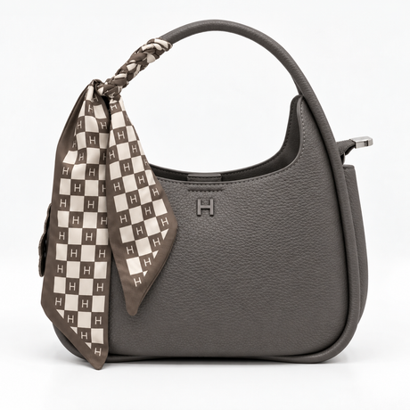 Luna Curve Bag – Scarf Accent Edition