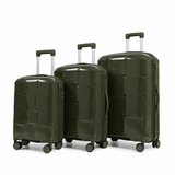 Army Green Fiber ABS 3pcs Travel Set