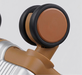 عربة كابينة بمقبض عريض باللون الفضي