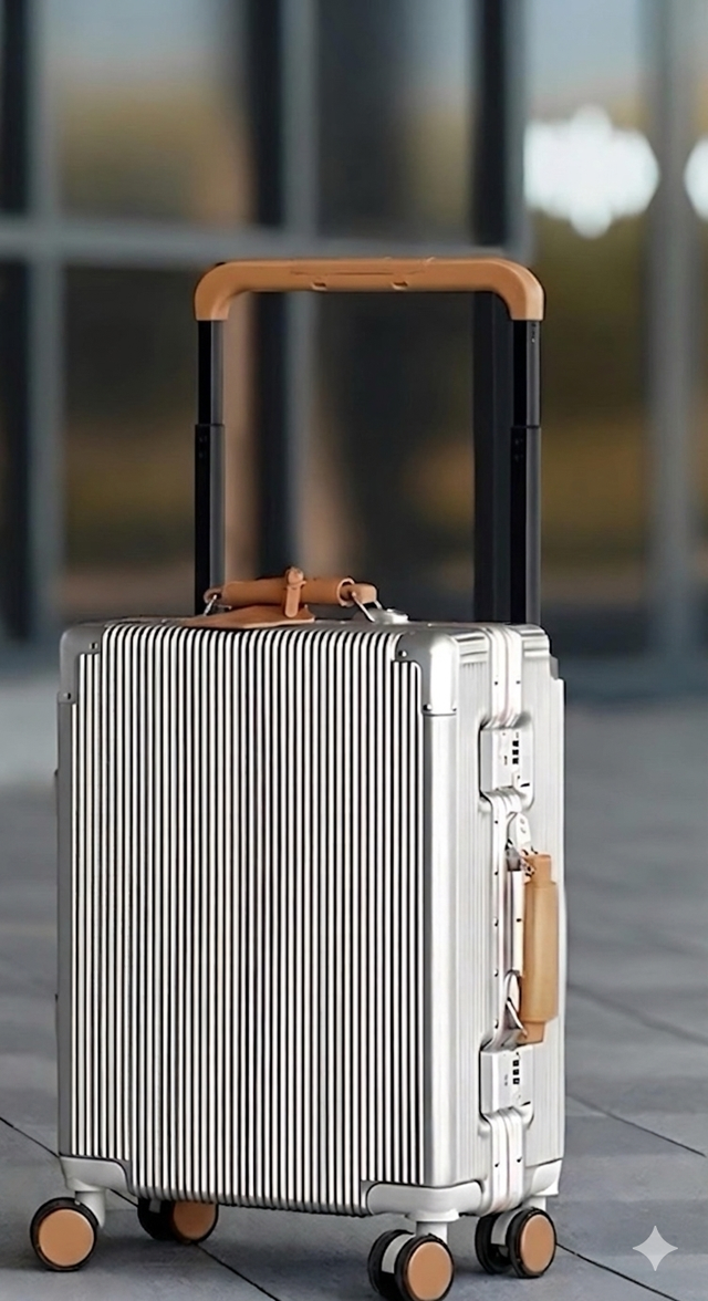 عربة كابينة بمقبض عريض باللون الفضي