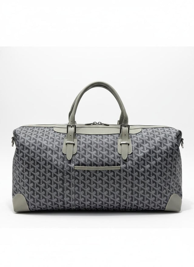 Grey Olive Monogram Voyager Duffle