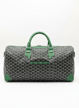 Green Monogram Voyager Duffle