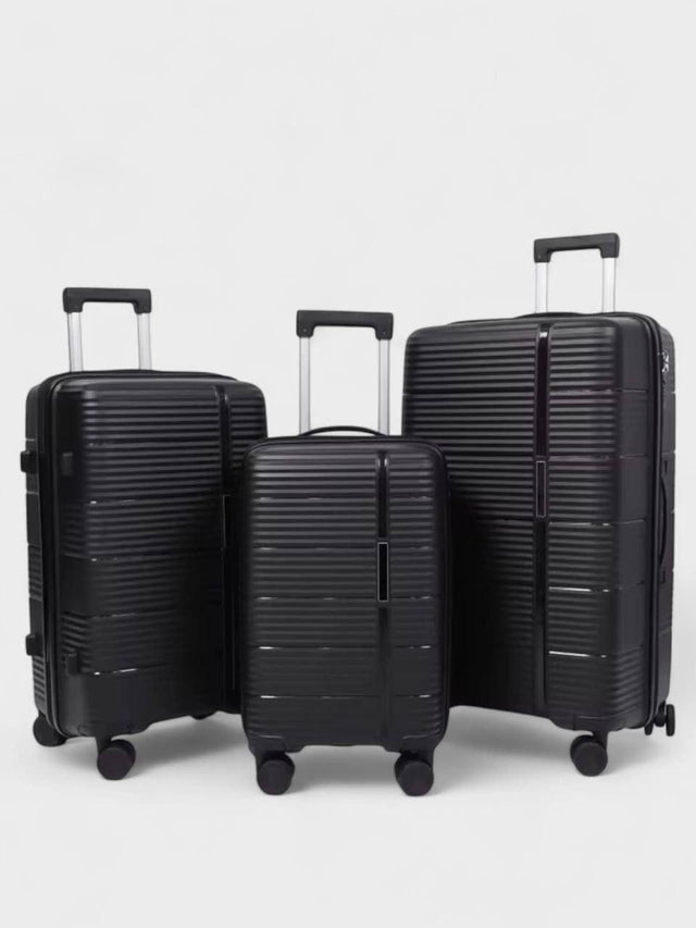 Jet Black MonoGlide Travel Trolley Set