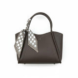 Elegant Scarf Handle Tote