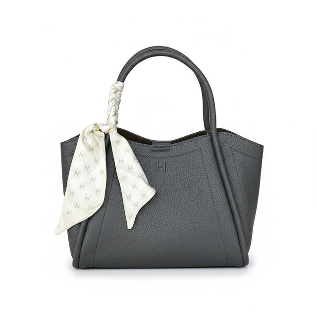 Elegant Scarf Handle Tote