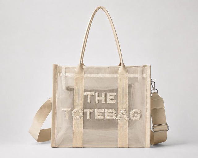 Blush Mesh Tote Bag
