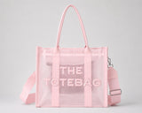 Blush Mesh Tote Bag
