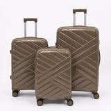 Brown Verona 3-Piece Lightweight Luggage Set