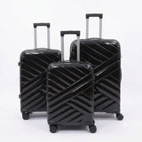 Black Verona 3-Piece Lightweight Luggage Set