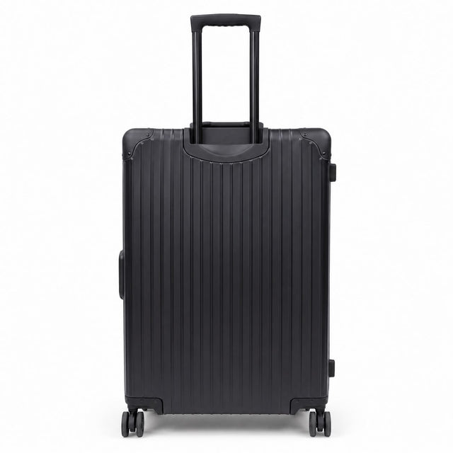 Full aluminum Black 2pcs luggage combo