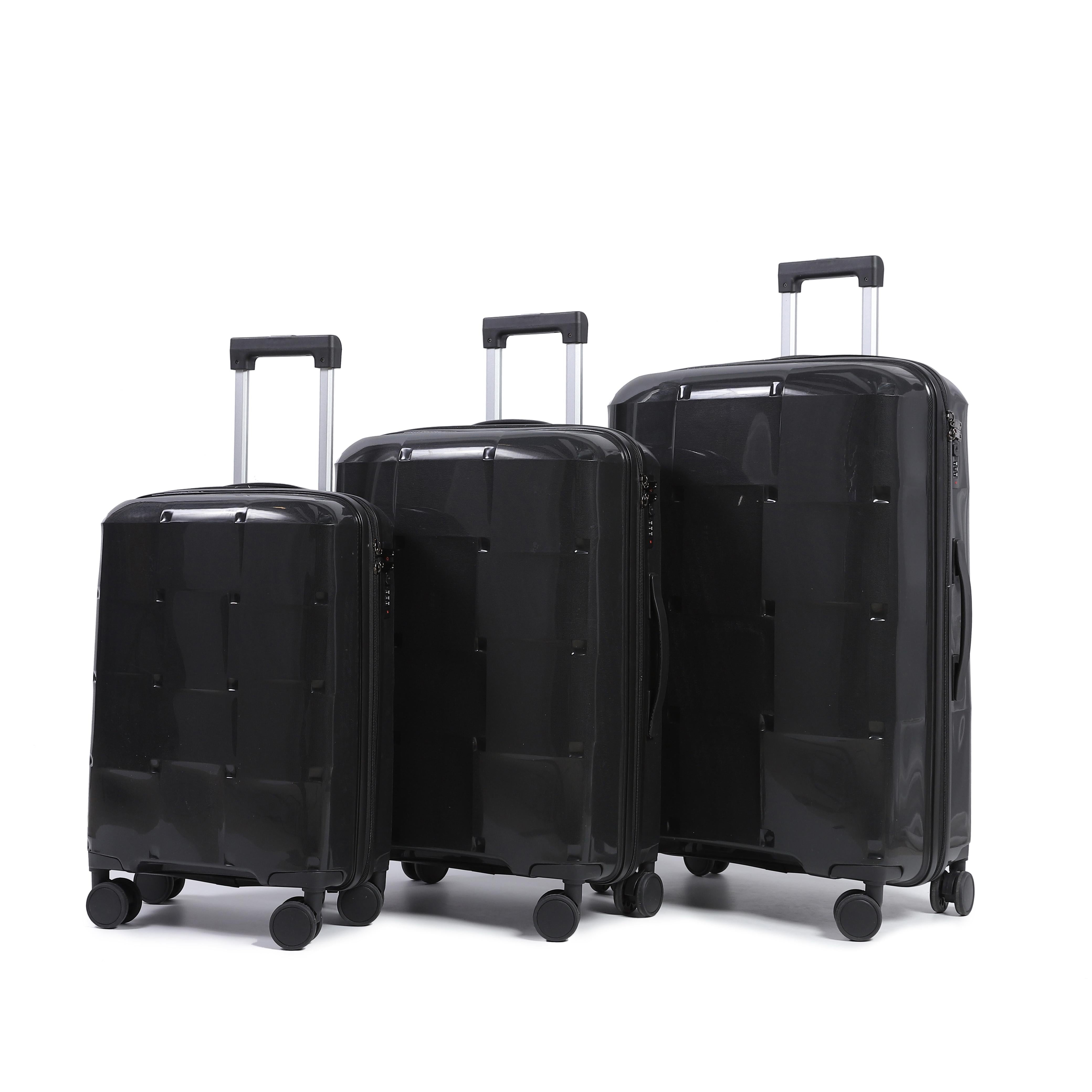 Black Fiber ABS 3pcs Travel Set