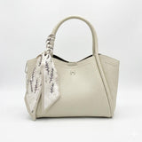 Elegant Scarf Handle Tote