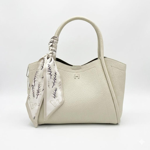 Elegant Scarf Handle Tote
